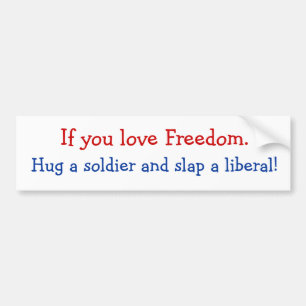 Freedom lover bumper sticker