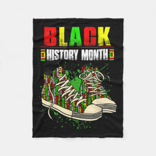 Freedom Melanin Black Proud Africa Shoes Black His Fleece Blanket