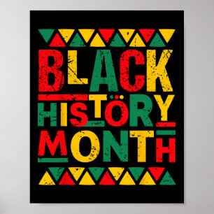 Freedom Melanin Black Proud African Black History Poster