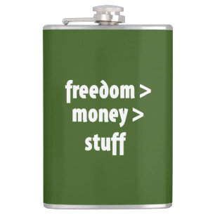 Freedom > Money > Stuff Hip Flask