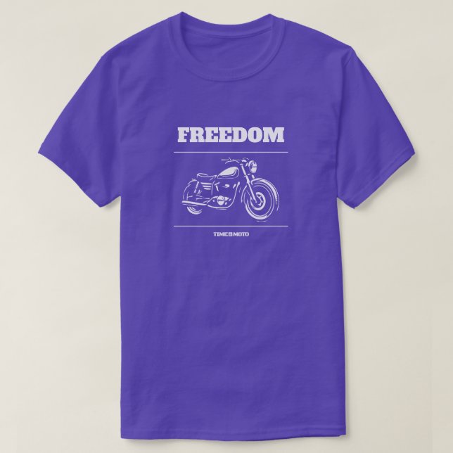Freedom Motorcycle Cruiser T-Shirt (Design Front)