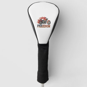 Freedom Motorcycle Flames Golf Head Cover