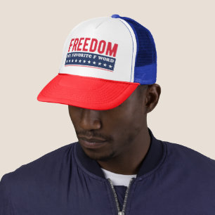 Freedom My Favourite F Word July 4th Trucker Hat