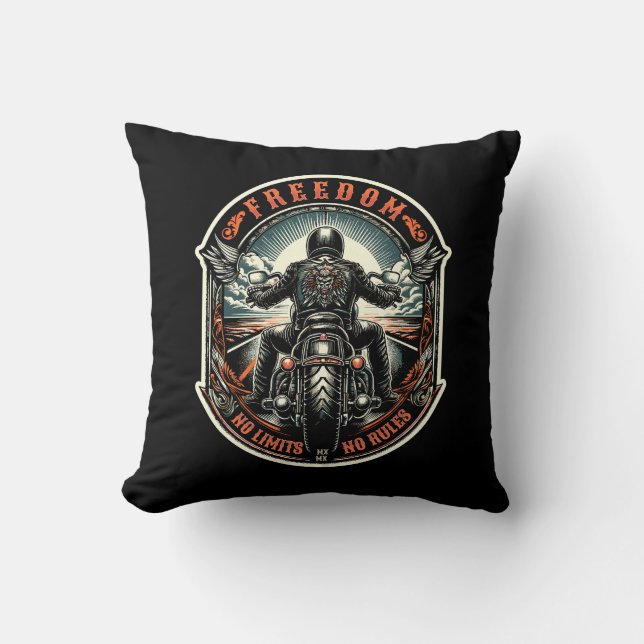 Freedom – No Limits, No Rules Cushion (Front)
