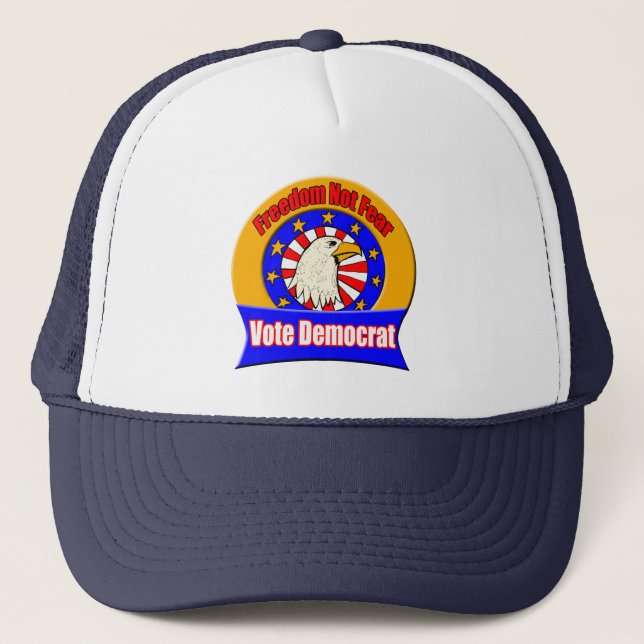 Freedom Not Fear Democrat Hat  (Front)