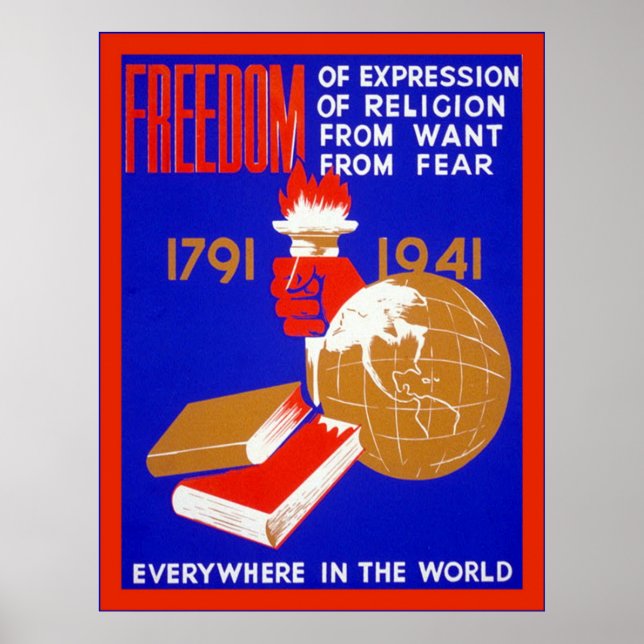 Freedom of Expression ~ Vintage Poster (Front)
