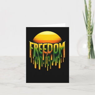 Freedom Of Juneteenth Pride Sticker  Card