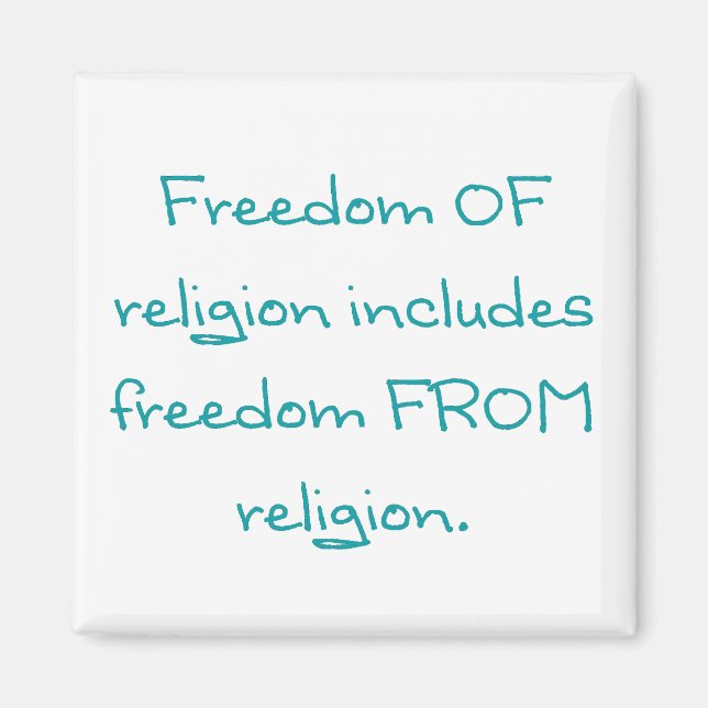 Freedom of religion magnet (Front)