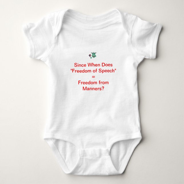 Freedom of Speech & Manners T-Shirt (Front)