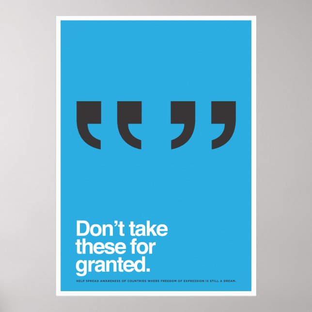 Freedom of Speech Poster (Front)