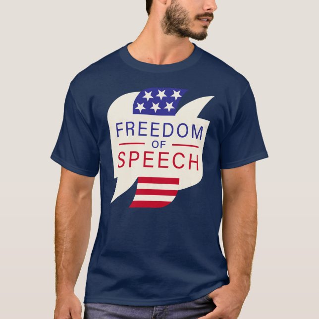 Freedom of Speech Stars and Stripes Shirt (Front)