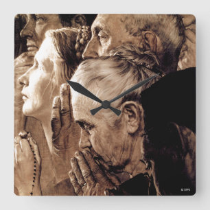 Freedom of Worship Square Wall Clock