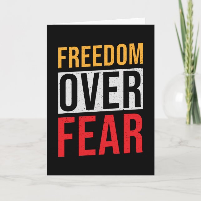 Freedom Over Fear Card (Front)
