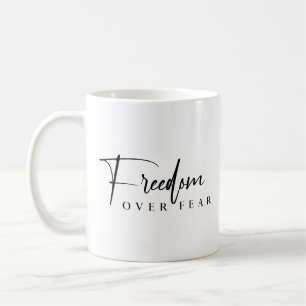Freedom Over Fear Native American Veterans Day Coffee Mug