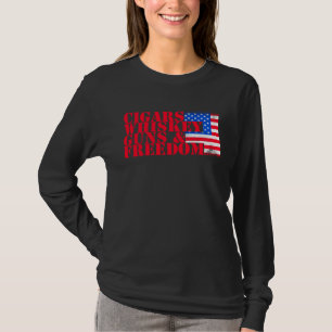 Freedom Over Fear Pro Gun USA Flag 2nd Amendment T-Shirt