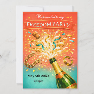 Freedom party getting divorced invitation