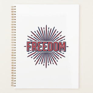 Freedom Patriotic Firework Vector Shirt Design_1 Planner