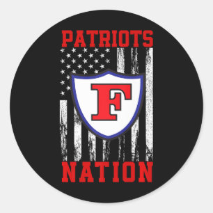 Freedom Patriots Logo Nation Hs  Classic Round Sticker