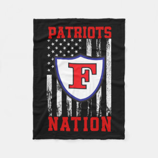Freedom Patriots Logo Nation Hs Fleece Blanket