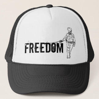 Freedom Pepper Spraying Cop Trucker Hat