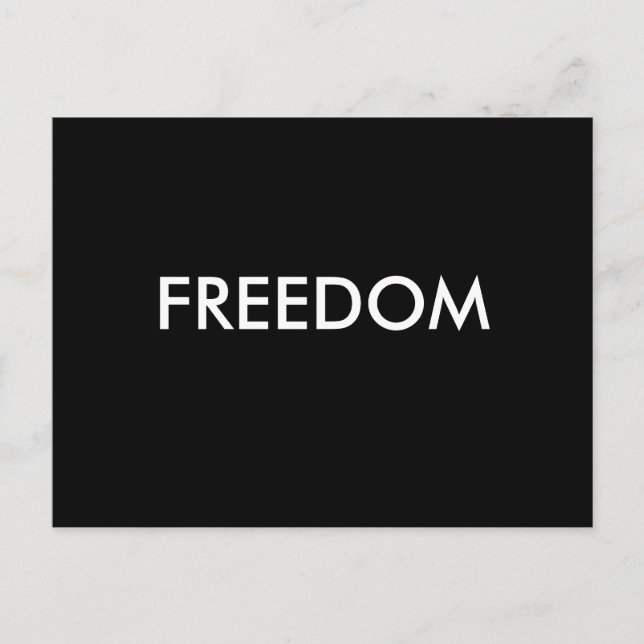 Freedom Postcard (Front)