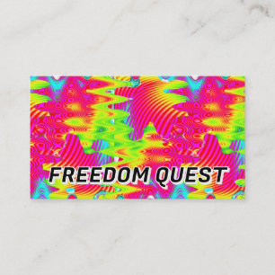 FREEDOM QUEST ( you may change the words ) Business Card