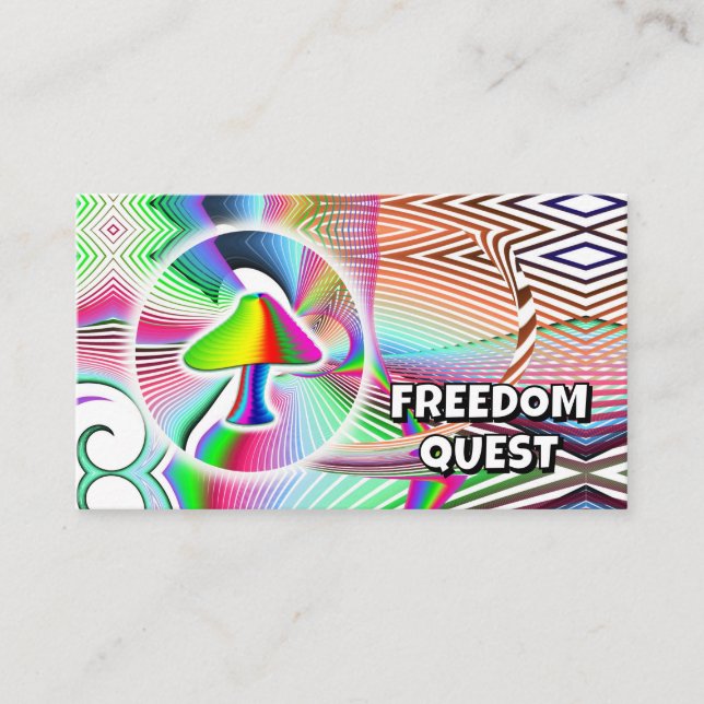 FREEDOM QUEST ( you may change the words ) Business Card (Front)