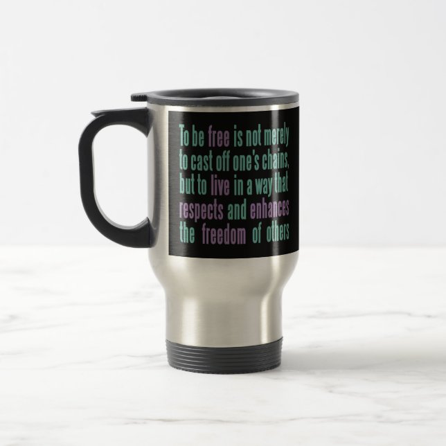 Freedom Quote custom name mugs (Left)
