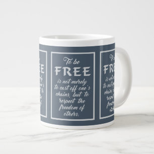Freedom Quote jumbo mug