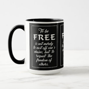 Freedom Quote mugs