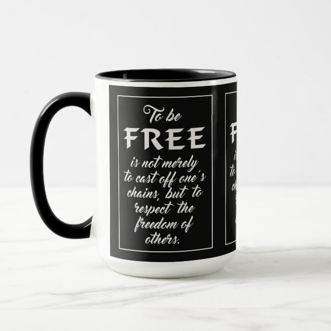 Freedom Quote mugs (Left)