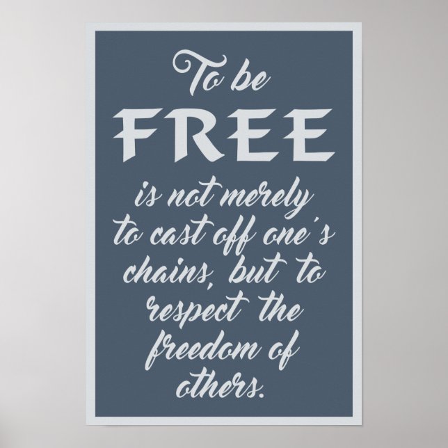 Freedom Quote poster (Front)