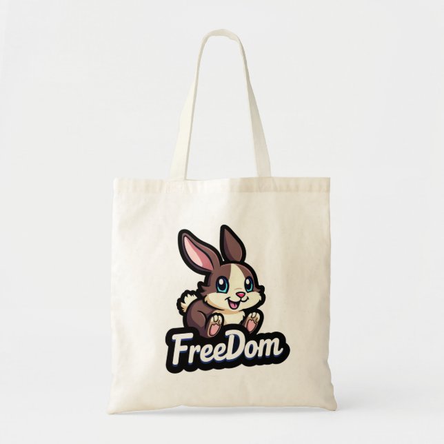 Freedom Rabbit  Tote Bag (Front)