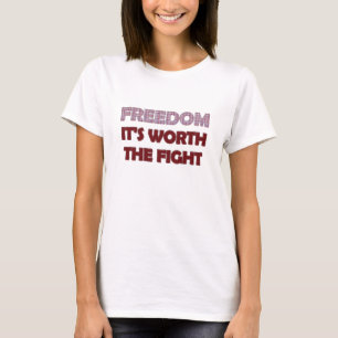 Freedom-Red, Ladies Tshirt