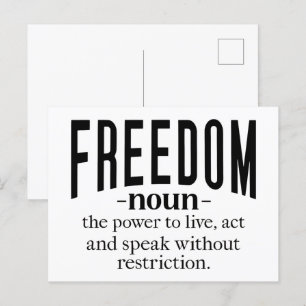 Freedom Retro Inspirational Quotes: Timeless Wisdo Postcard
