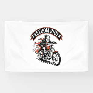 FreeDom Rider Biker Banner