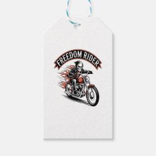 FreeDom Rider Biker Gift Tags