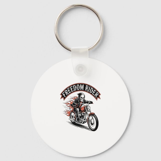 FreeDom Rider Biker Key Ring (Front)