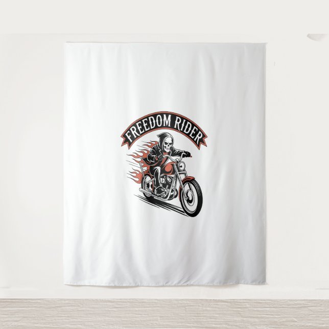 FreeDom Rider Biker Tapestry (Front)