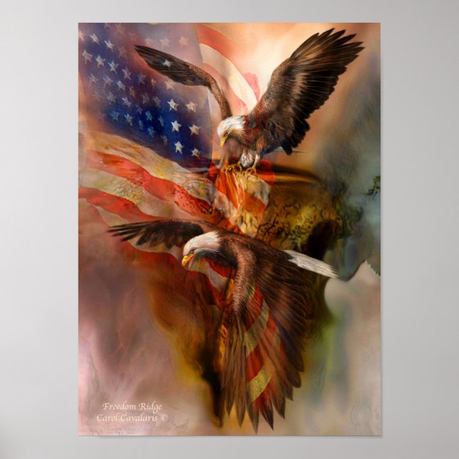 Freedom Ridge-Eagle Art Poster/Print Poster (Front)