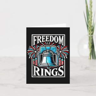 Freedom Rings Independence Day 4th Of July Tank To Card