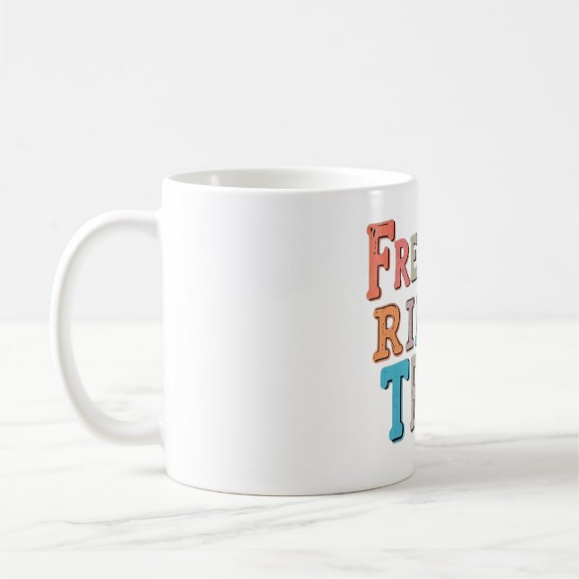 Freedom rings true coffee mug (Left)