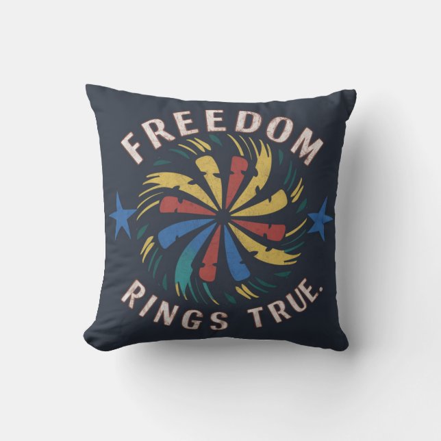 Freedom Rings True Cushion (Front)