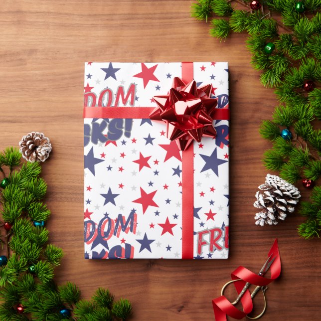 Freedom Rocks! Patriotic Wrapping Paper (Holiday Gift)