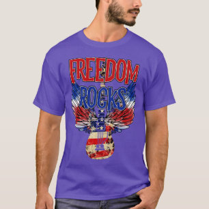 freedom rocks usa america 4th of july T-Shirt