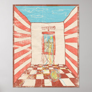 Freedom Room Window Poster
