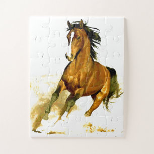 Freedom - Running Horse Animals Art Jigsaw Puzzle