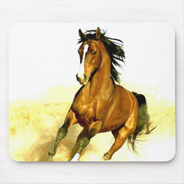 Freedom - Running Horse Mouse Mat (Front)