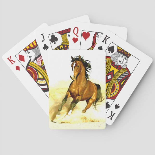 Freedom - Running Horse Playing Cards (Back)