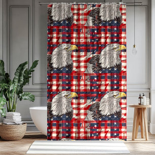 Freedom Shower Curtain Eagle Glory for Patriots